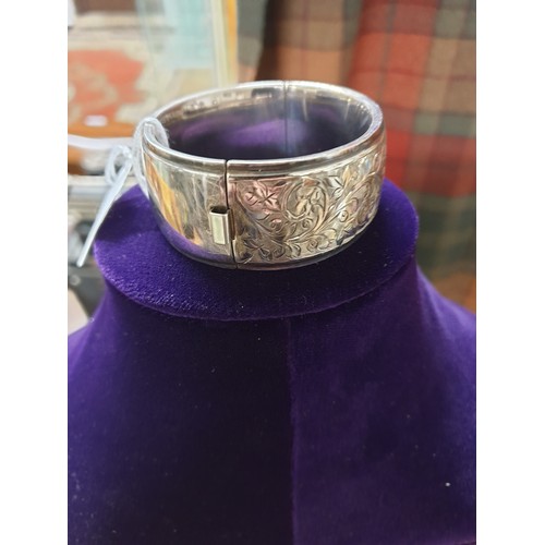 27 - Heavy Good Quality Silver Hallmarked Bangle 45g