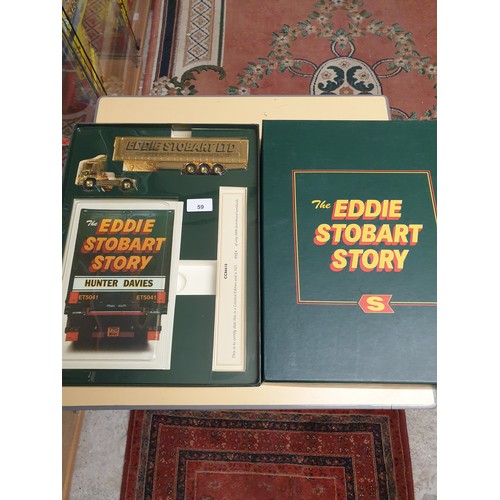 59 - Corgi Eddie Stobart Story Limited Edition Gold Plated Set Boxed