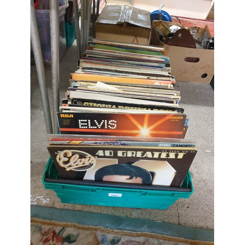 100C - Large Crate Of LP Records