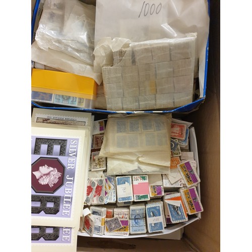 177 - 2 Large Boxes Loose Stamps etc