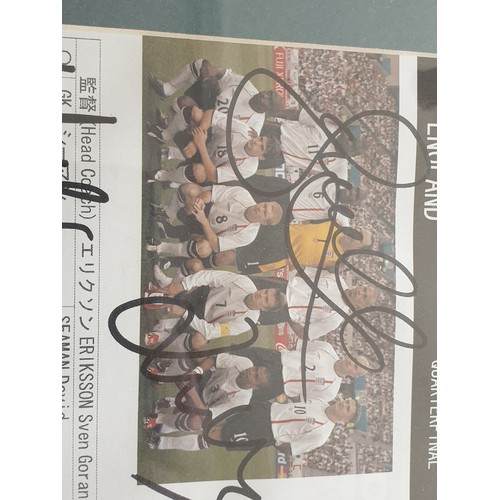 271 - Selection Of Skol Cup Photographs From Daily Record By Eric Craig And Signed England Versus Brasil I... 