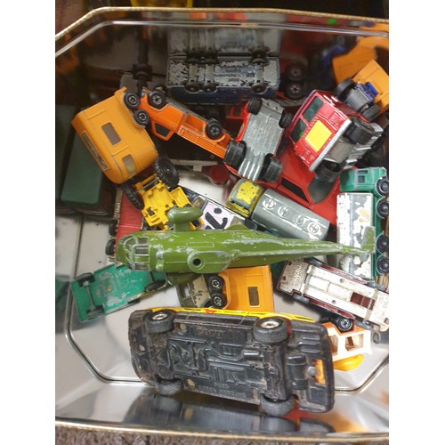 305 - Tonka Dumper Truck And Box Of Playworn Models