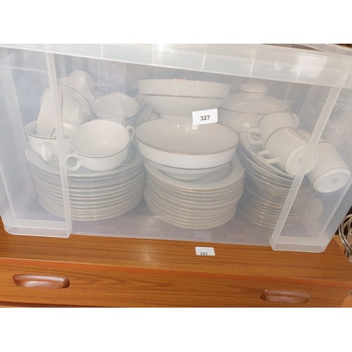 327 - Large Box Of Dinner/tea Ware Ect