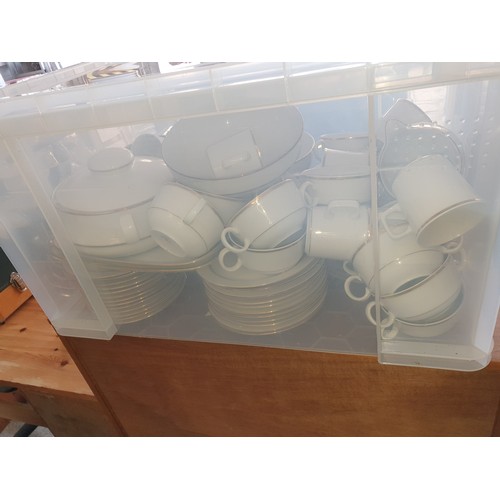 327 - Large Box Of Dinner/tea Ware Ect