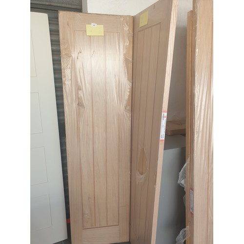 352 - 3 New Solid Oak Interior Doors 53.5 x 198.8 Cms 6ft 6 x 21 Inches