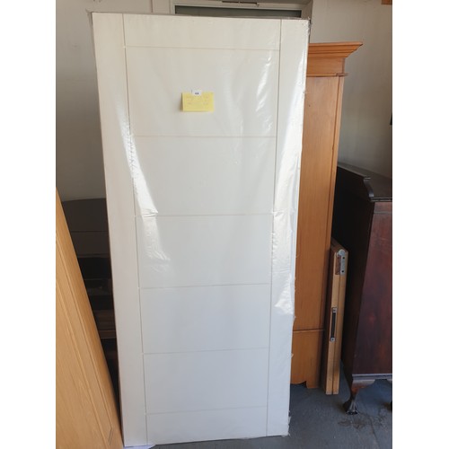 355 - New White 5 Panel Door 84x198 cms 6ft 6 x 33 In