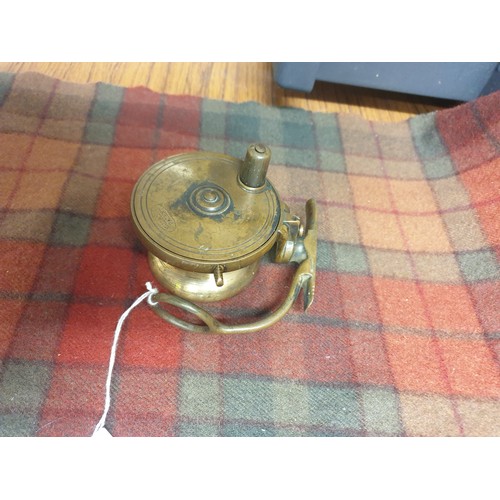 61 - Brass Mallochs Sidecaster Reel 3 3/8