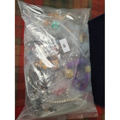 48 - XL Bag Of Costume Jewellery 2.5kg