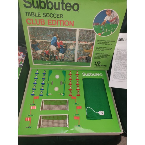 72 - 1976 Subbuteo Table Soccer Club Edition Very Good Condition With Leaflets Etc