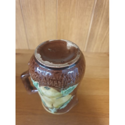 55 - Victorian Majolica Pottery Water Jug