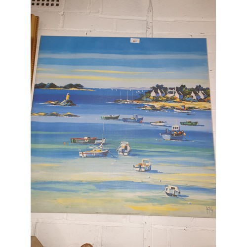 422 - Large Beach Scene Canvas Picture