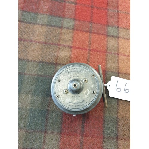 66 - A Rare Hardy Brothers Uniqua Dry Fly Reel Very Rare Size 2 7/8