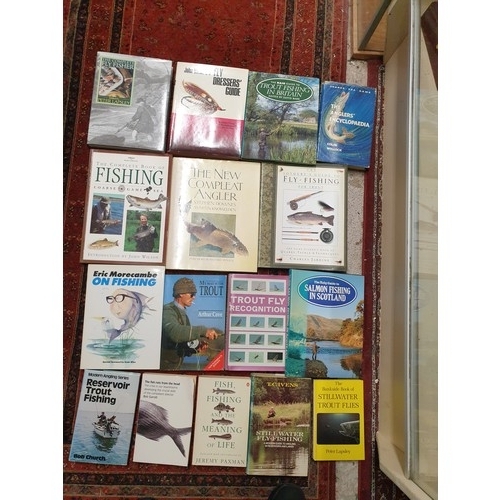 58 - A Large Selection Of Fishing Books Fly tying Etc