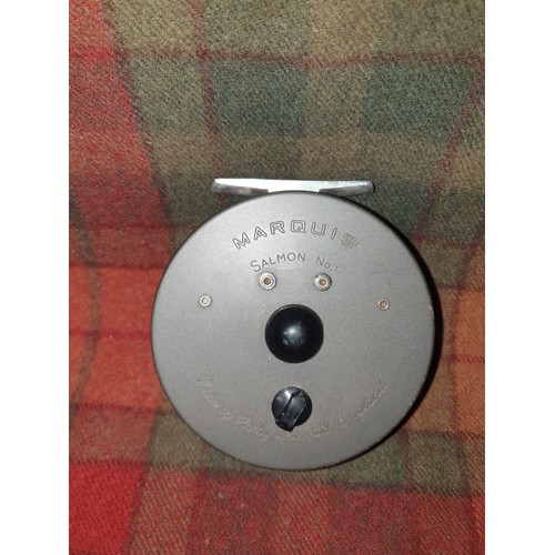 70B - Hardy Brothers Marquis No 1 Salmon Fly Reel Beautiful Condition With Hardy Brothers Reel Case