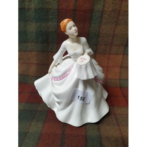 158 - A Royal Doulton Figure 'Carol' With Embroidery