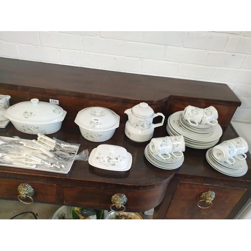 350A - A Huge Dinner / Tea Service With Matching Cutlery etc