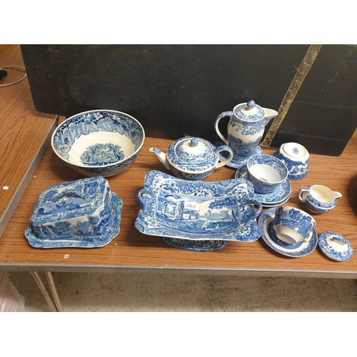 101 - Collection Of Blue And White Ware To Include Spode, Masons And Wedgwood etc