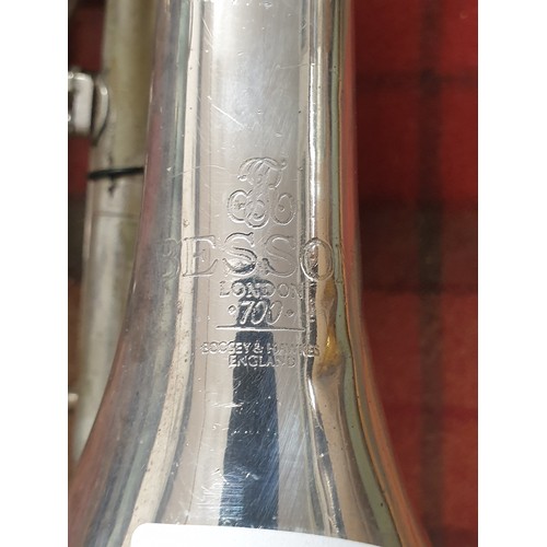 171 - Bessoon Boosey And Hawks London Trupet With Mouthpiece And Valve Oil