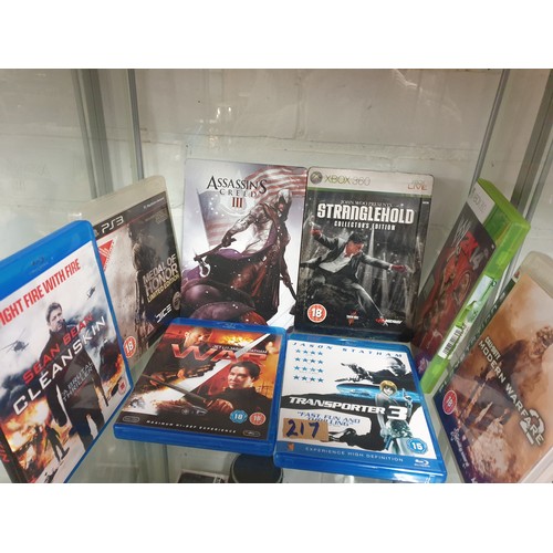 217 - A Selection Of X Box 360 Games, Playstation 3 Games And Blue Ray DVDs