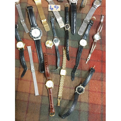 49 - Large Selection Of Wrist Watches To Include Accurist, Seiko, Fila Next etc
