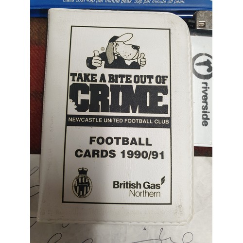 60 - A Large Collection Of Newcastle United Items To Include 1990/91 Football Card Set, Signed Items Auto... 