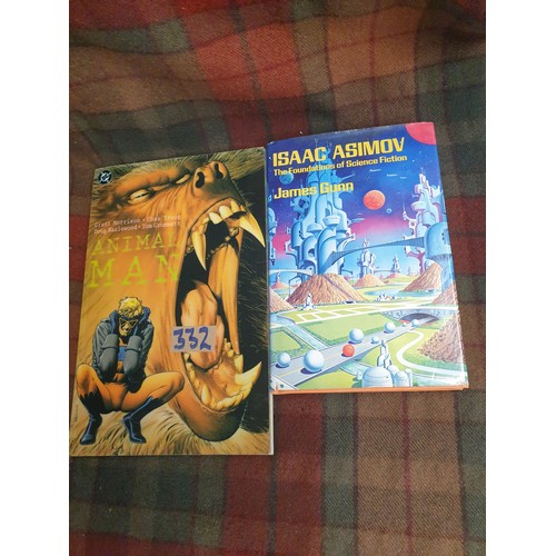 332 - DC Animal Man Book, Memoirs Of Dan Dare and Isaac Asimov The Foundations Of Science Fiction