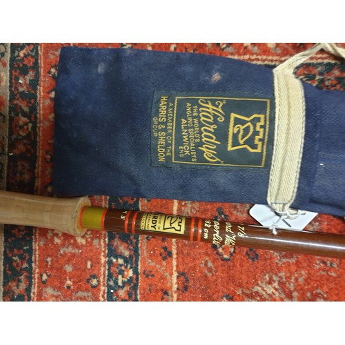 72D - A Super Quality Hardy Brothers Richard Walker Super Lite Trout Fly Rod 9ft 3 With Original Bag