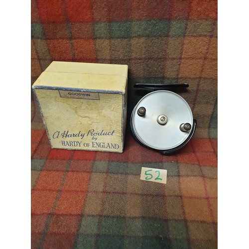 52 - A Hardy Brothers Goodwin Reel With Original Hary Brothers Box Lovely Condition