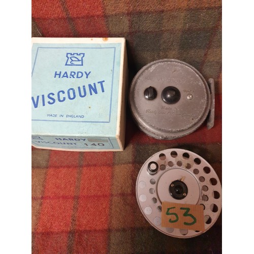 53 - A Boxed Hardy Brothers Viscount Fly Reel With Original Box And Spare Spool