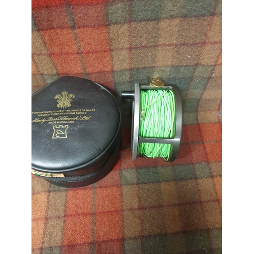 54 - A Stunning Hardy Brothers Marquis No 3 Salmon Reel With Line And Hardy Brothers Reel Case