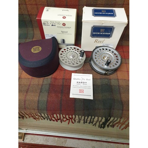 A Stunning Condition Hardy Brothers St Aiden 3 and 3/4 Inch Fly Reel With  Spare Spool 2 Boxes And