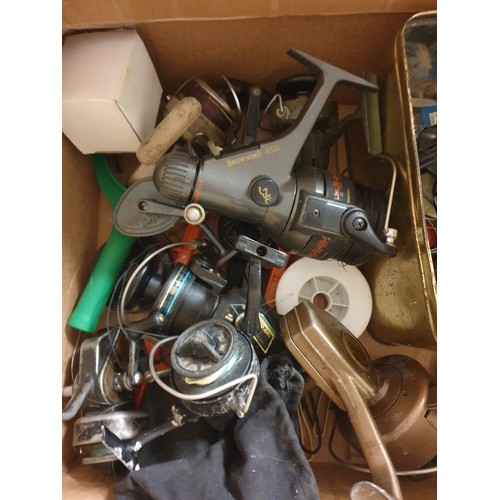 60 - A Box Of Fishing Reels etc