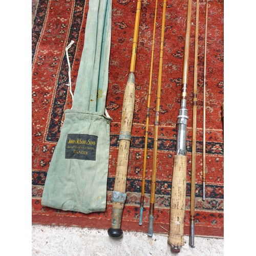 62 - A collection of 5 Assorted Cane Fishing Rods