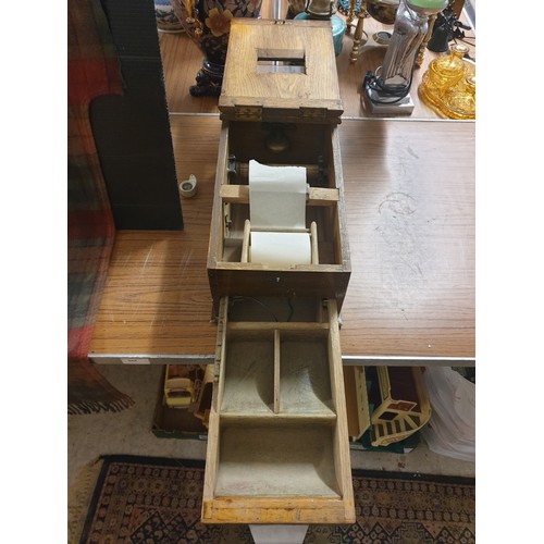 159 - A Vintage Wooden Shop Till With Drawer