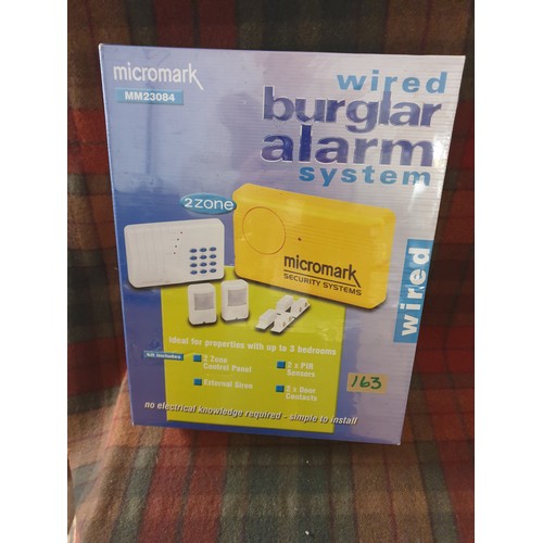 163 - A New Unopened Micro Mark Wired Burglar Alarm System