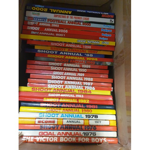 322 - A Box Of Shoot Football Annuals 1976 to 2006