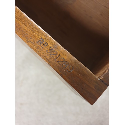 248 - A Lovely Little Mahogany Victorian Stained Side Table With Drawer Front Art Nouveau Handle And Under... 