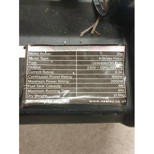 327 - A Sealey Inverter Generator