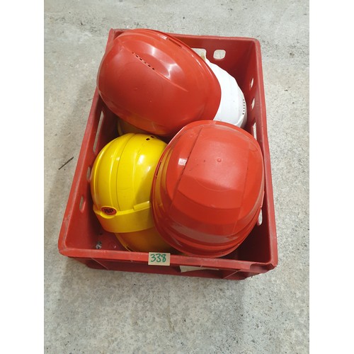 338 - A Crate Of Work Wear Safety Hats