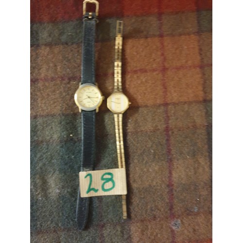 28 - 2 Ladies Wrist Watches Rotary And Stubbs