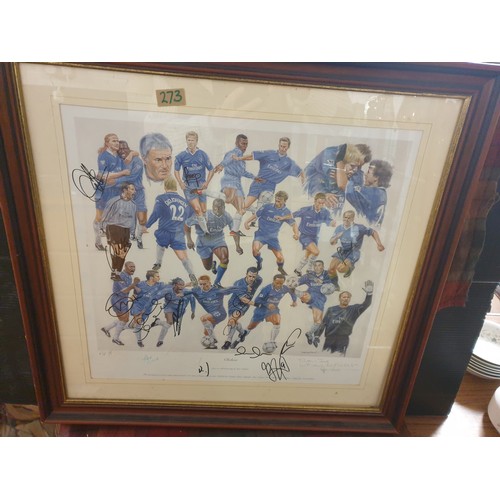 273 - A Chelsea Football Club Limited Edition Signed Print signed by players