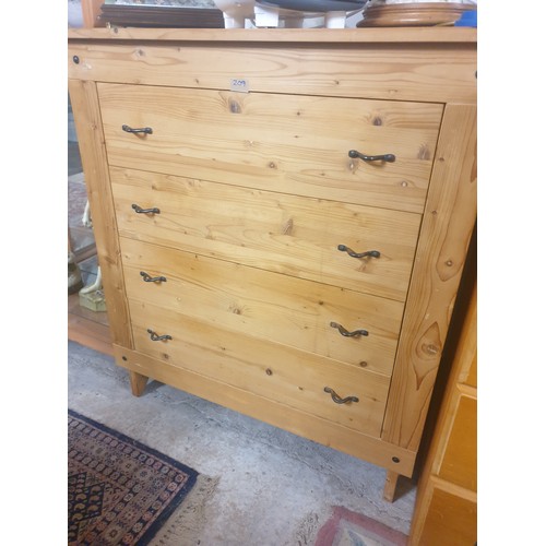 209 - A Pine 4 Drawer Chest