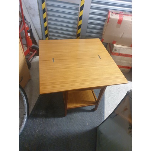 232 - A 1970s Fold Over Retro Games/ Tea Table Trolley