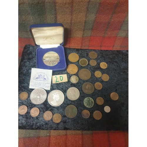 20 - Selection Of Coins To Include Napoleon 3rd 1855,Victoria 1853 and 1895 etc