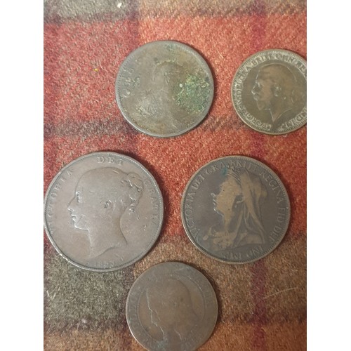 20 - Selection Of Coins To Include Napoleon 3rd 1855,Victoria 1853 and 1895 etc