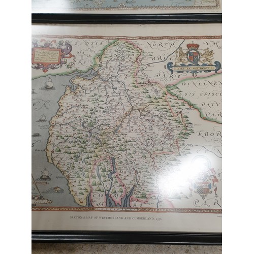 385 - 3 Vintage Framed Maps