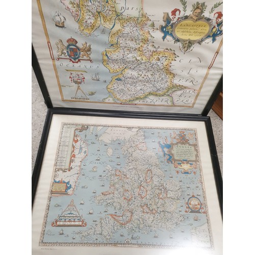 385 - 3 Vintage Framed Maps