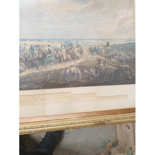 189 - Large Late Victorian Hand Tinted Print Presented To The Earl Of Chesterfield 