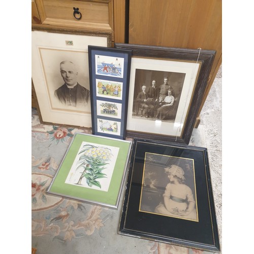 195 - Selection Of Prints, Vintage Portrait Photos etc