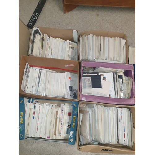 133 - 8 Boxes Of 1st Day Covers Ect And 2 Boxes Of Empty 1st Day Cover Folders